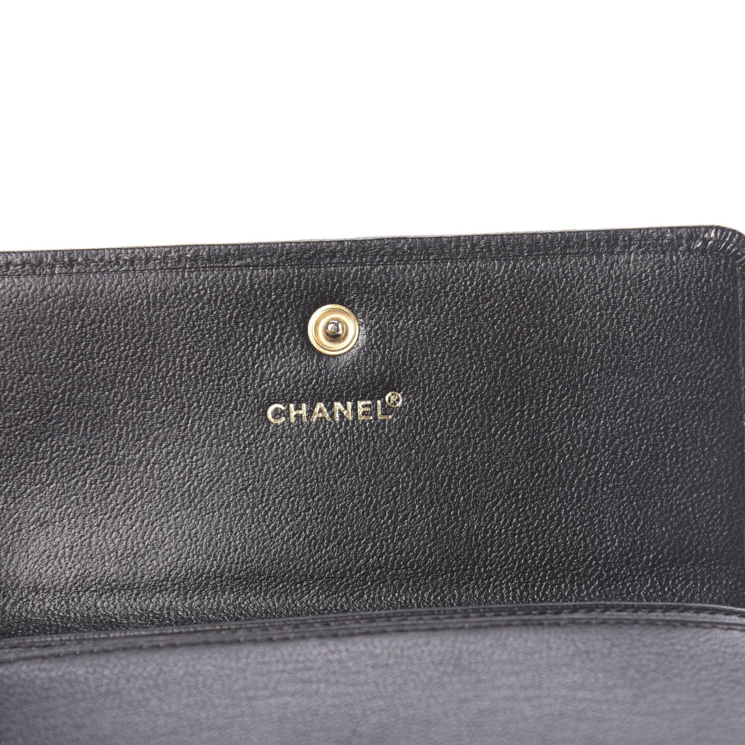 Chanel Goatskin CC Compact Flap Wallet Black 6 of 10