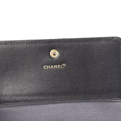 Chanel Goatskin CC Compact Flap Wallet Black 6 of 10