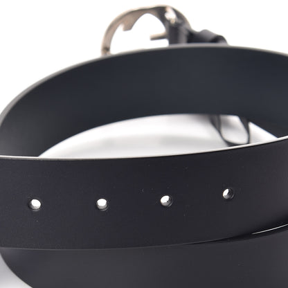 Gucci Selleria Calfskin Nickel Interlocking G 37mm Belt 90 36 Black 5 of 6