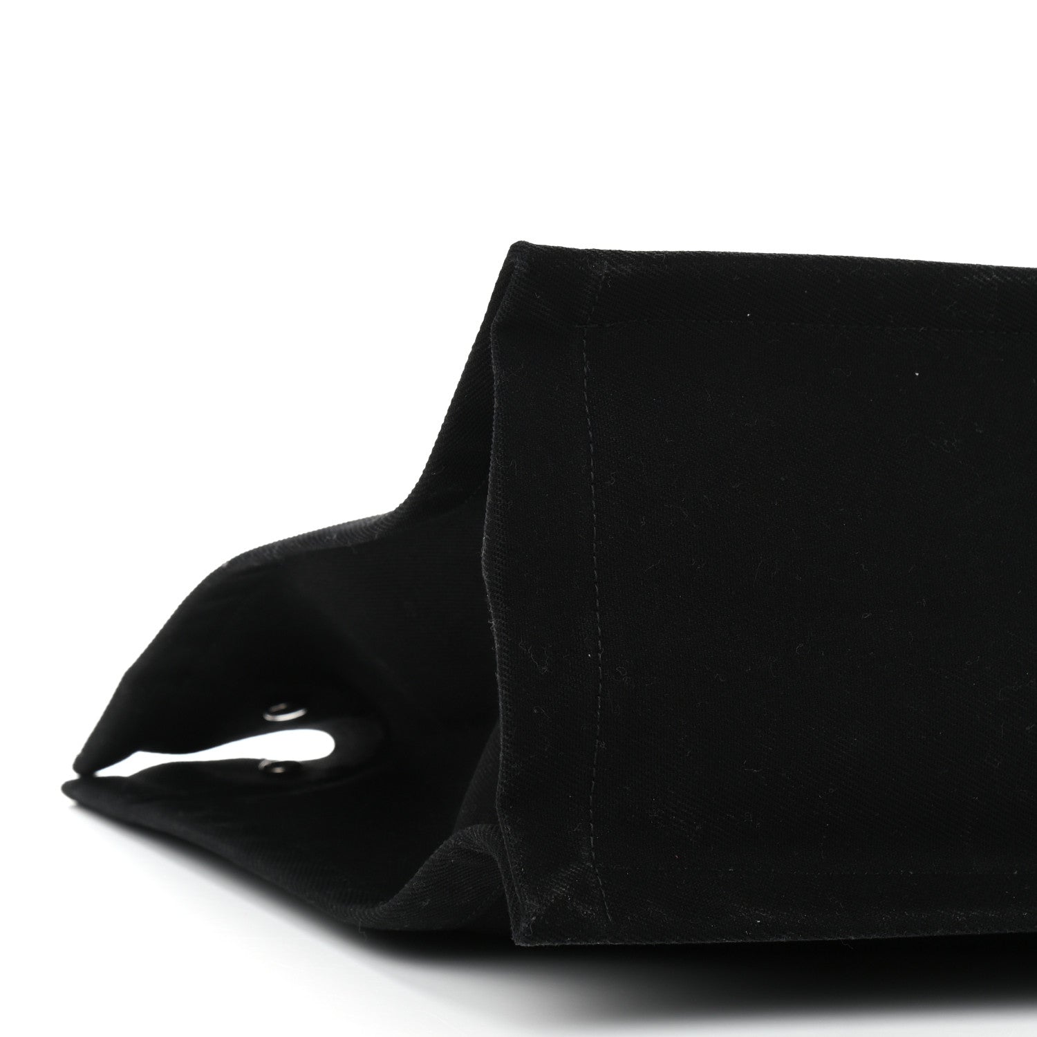 Saint Laurent Linen Calfskin Rive Gauche Tote Black 8 of 10