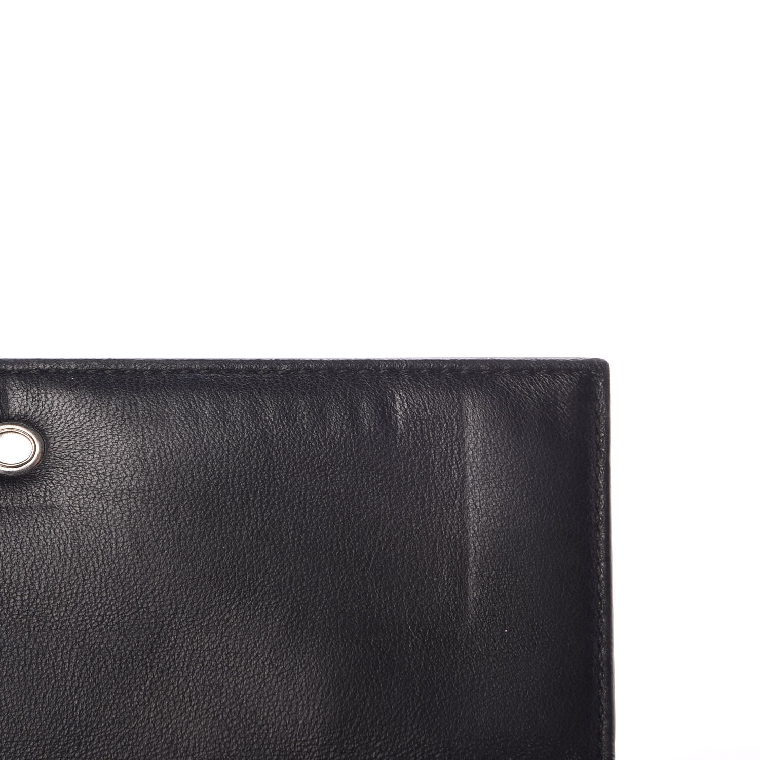 Alexander McQueen Calfskin Studded Skull Wallet on Chain Black 7 of 11