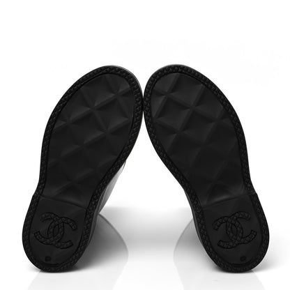 Chanel Caoutchouk CC High Boots 37 Black 6 of 8