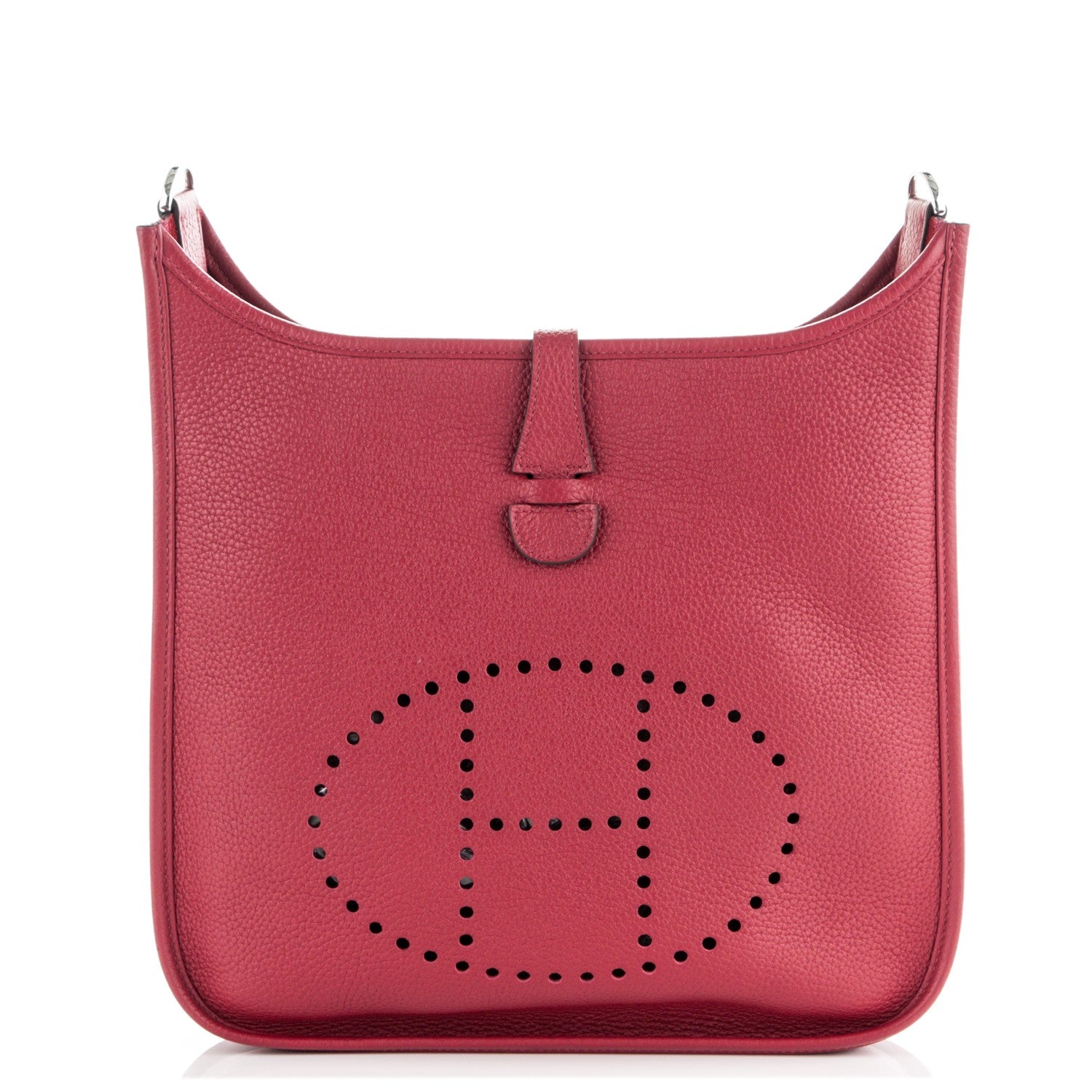 Hermes Taurillon Clemence Evelyne III PM Rubis 1 of 7