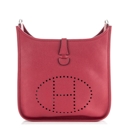 Hermes Taurillon Clemence Evelyne III PM Rubis 1 of 7