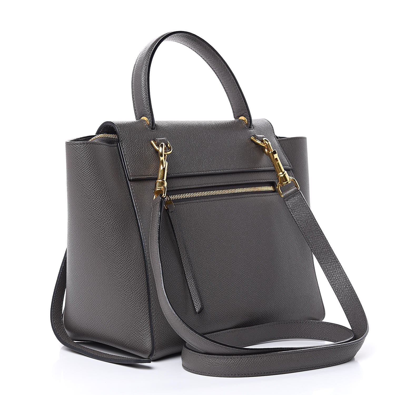 Celine Grained Calfskin Micro Belt Bag Grey 3 of 15