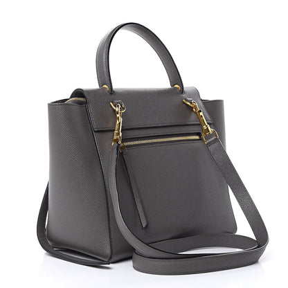 Celine Grained Calfskin Micro Belt Bag Grey 3 of 15