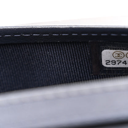 Chanel Caviar Quilted Card Holder Wallet Navy 8 of 8