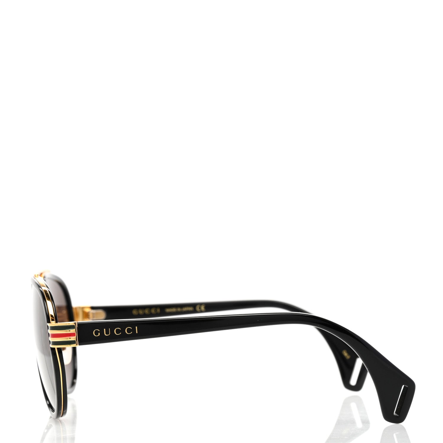 Gucci Acetate Aviator Sunglasses GG0447S Black 3 of 8