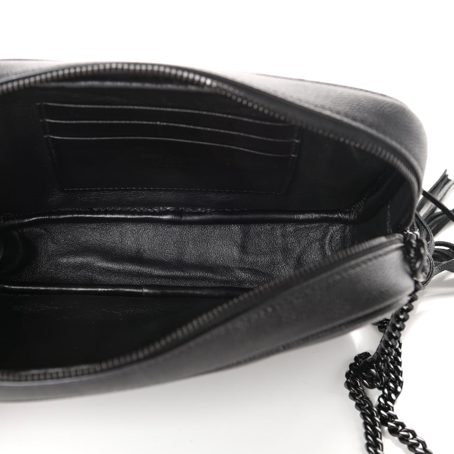 Grain De Poudre Matelasse Monogram Mini Lou Camera Bag Black