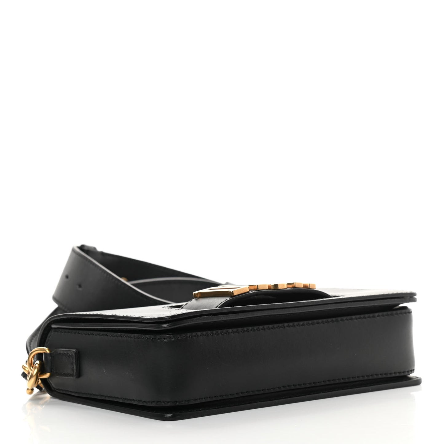 Calfskin Dio(r)evolution Flap Bag Black