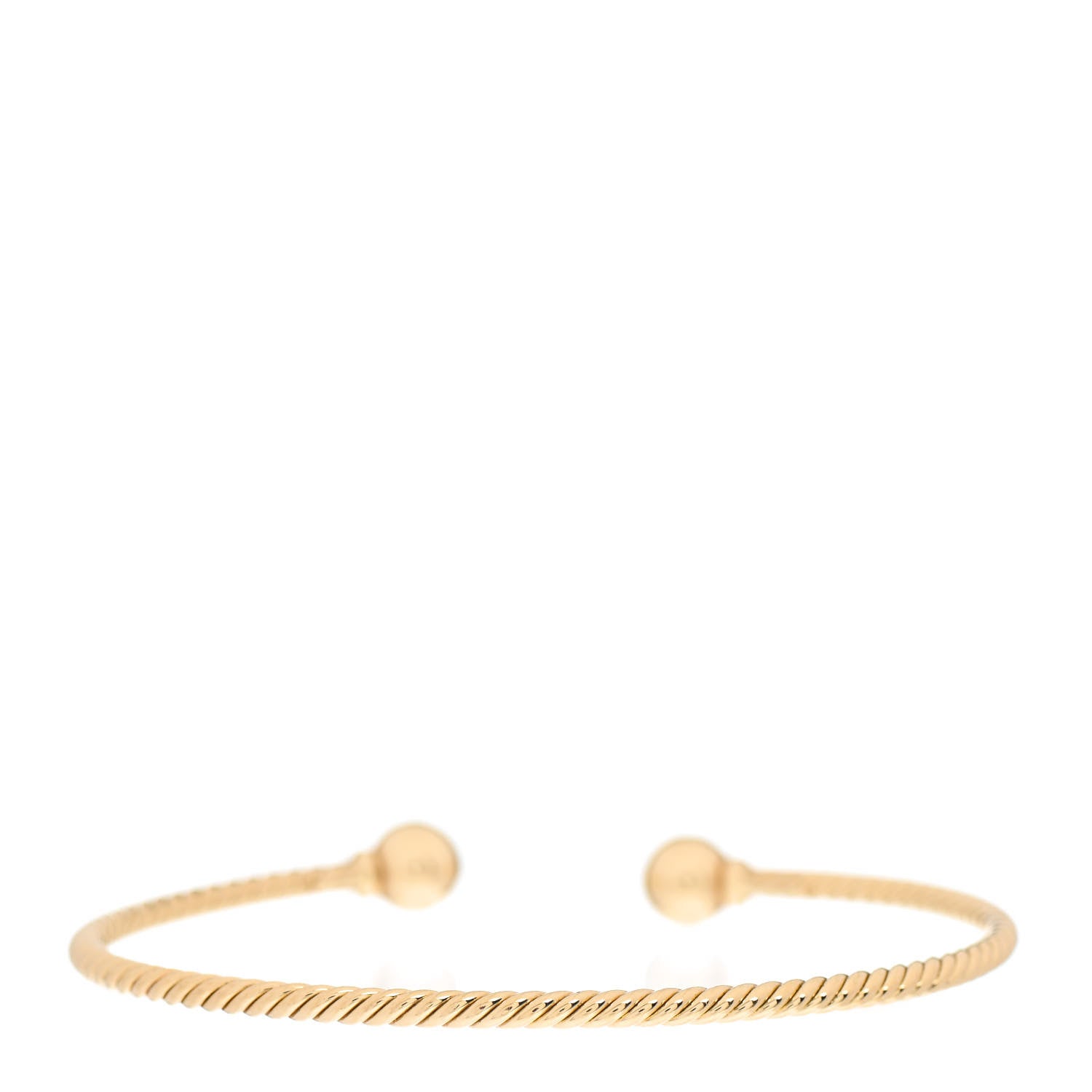 David Yurman 18K Yellow Gold 7mm Solari Bracelet 3 of 4