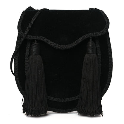 Saint Laurent Velvet Opium 2 Crossbody Bag Black 1 of 10