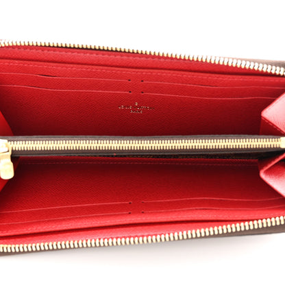Louis Vuitton Damier Ebene Clemence Wallet Cherry 5 of 9