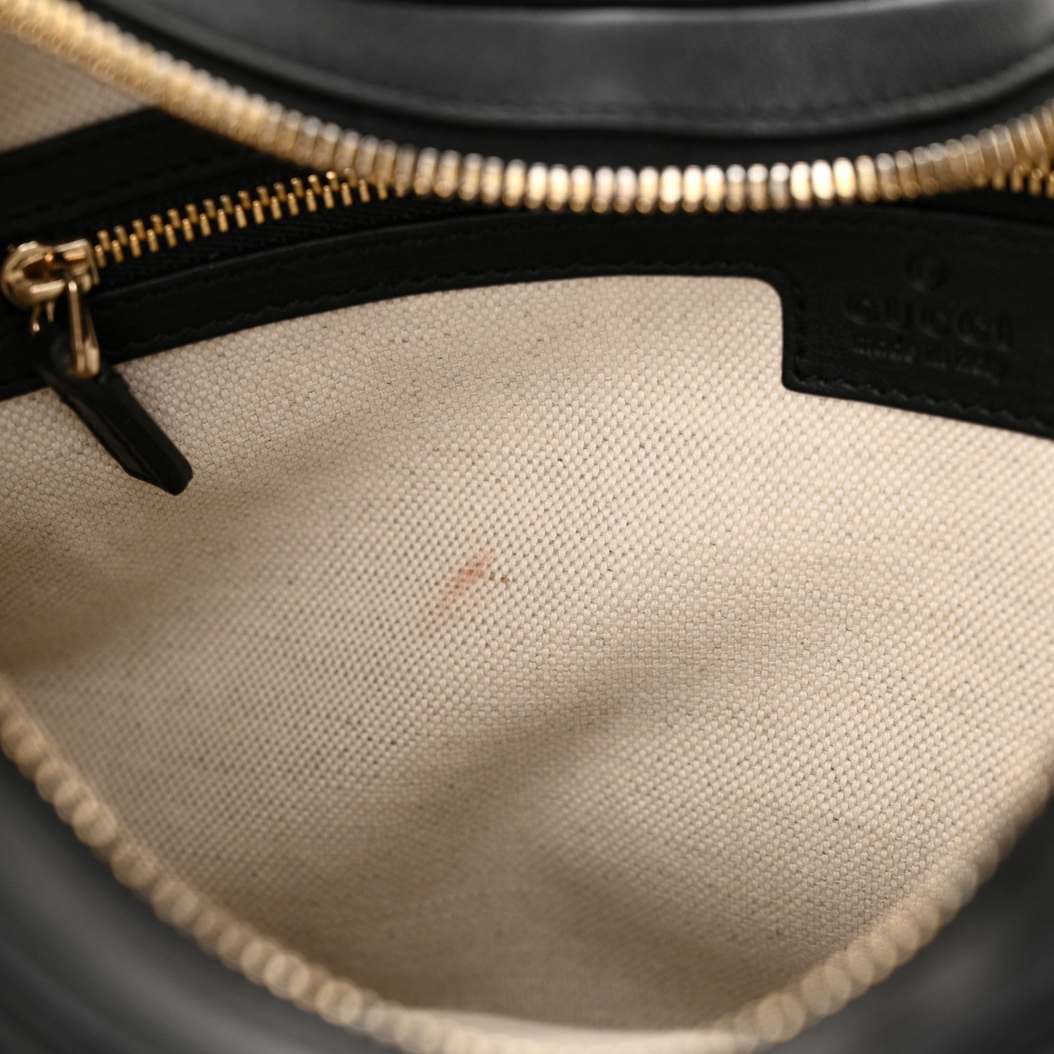 Gucci Aria Calfskin Web Large Attache Shoulder Bag Black 11 of 11