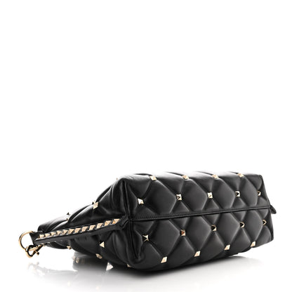 Valentino Garavani Nappa Candystud Shoulder Bag Black 4 of 16