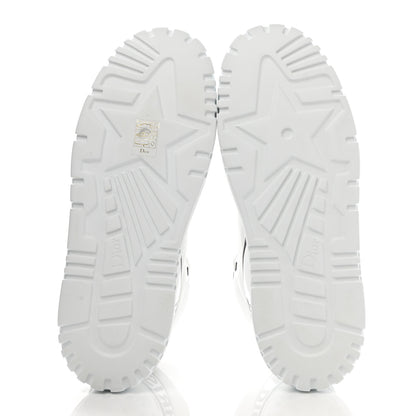 Christian Dior Nylon Fabric Womens D-Player High Top Sneakers 40.5 White Black 5 of 9