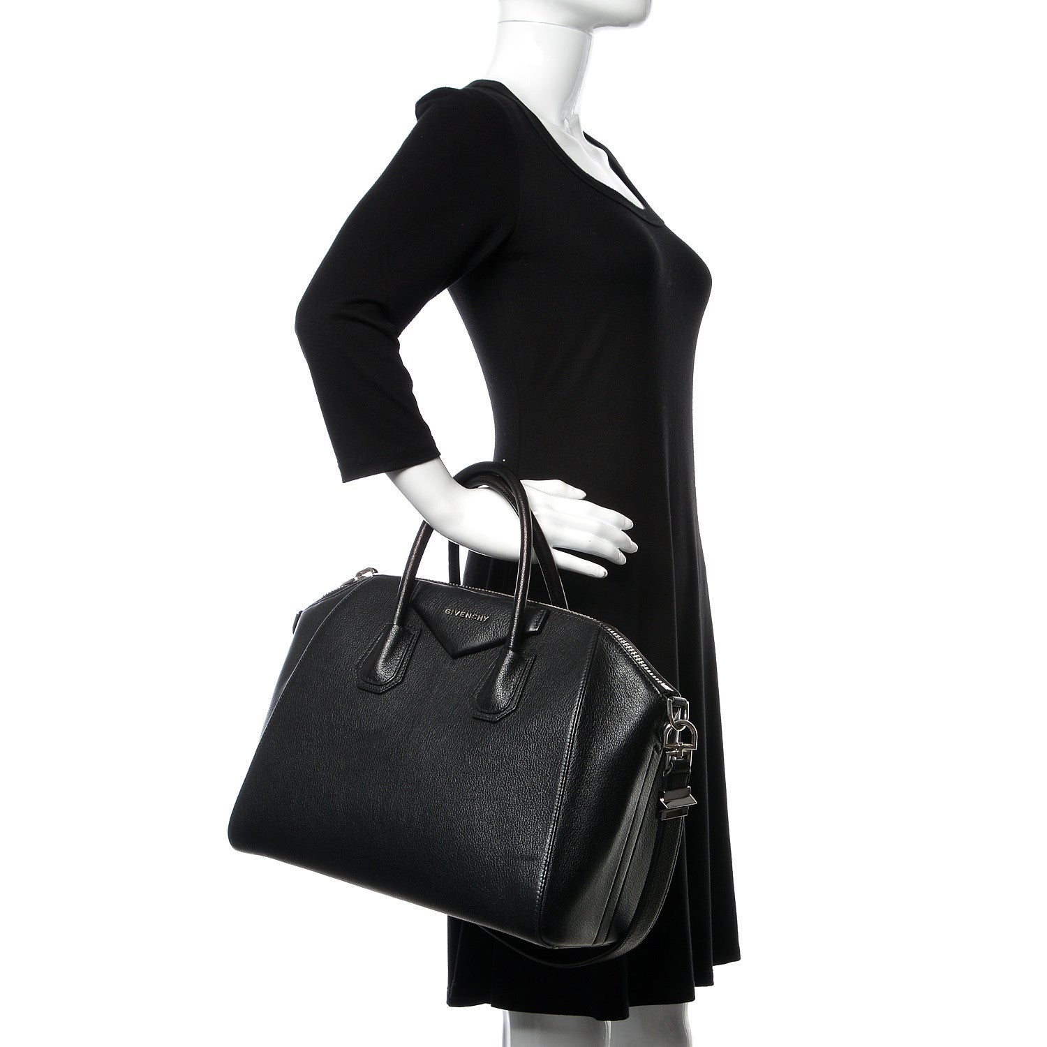 Givenchy Sugar Goatskin Medium Antigona Black 2 of 11