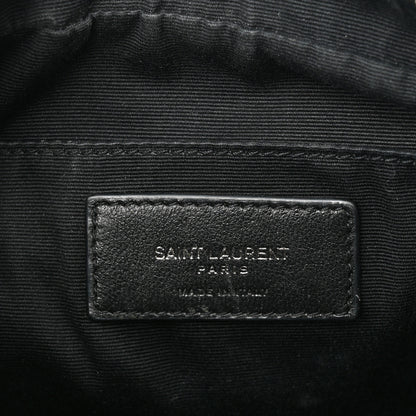 Saint Laurent Calfskin Matelasse Monogram Lou Camera Bag Black 6 of 11