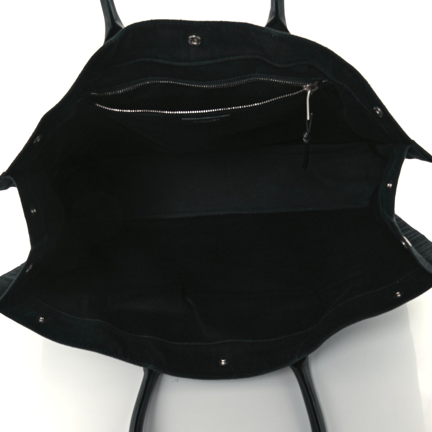 Raffia Linen Calfskin Rive Gauche Tote Black
