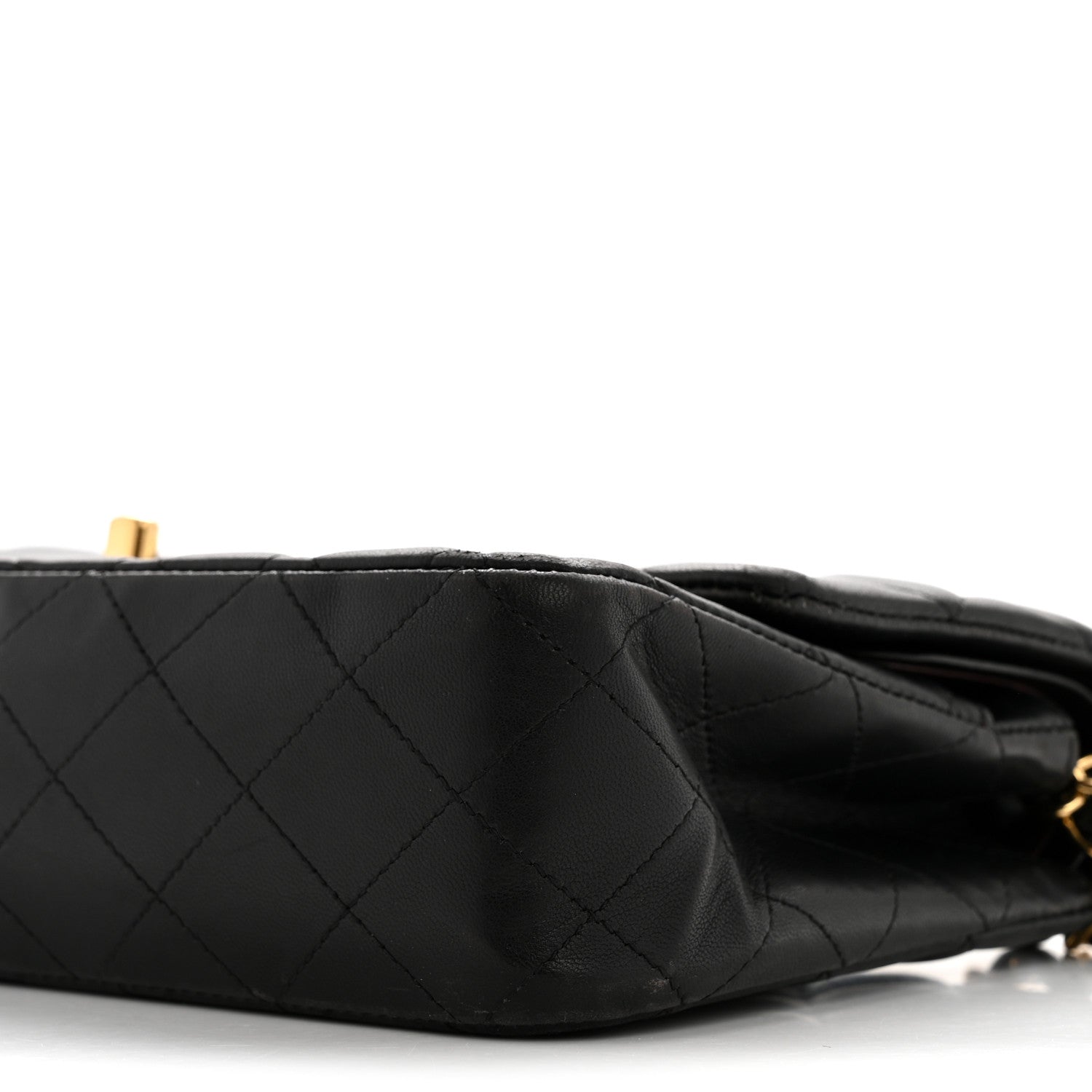 Chanel Lambskin Quilted Medium Double Flap Black 10 of 15