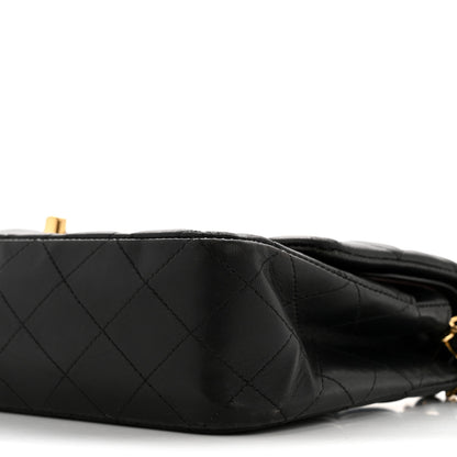 Chanel Lambskin Quilted Medium Double Flap Black 10 of 15