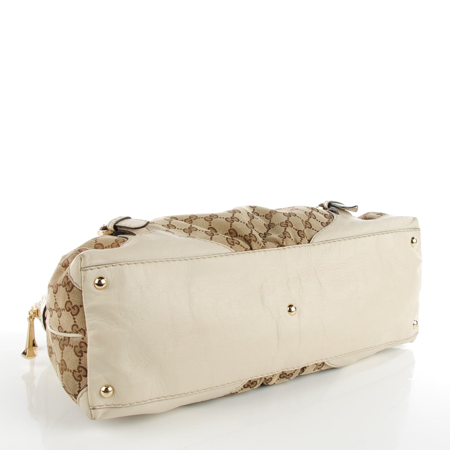 Monogram Medium Horsebit Nail Boston Off White