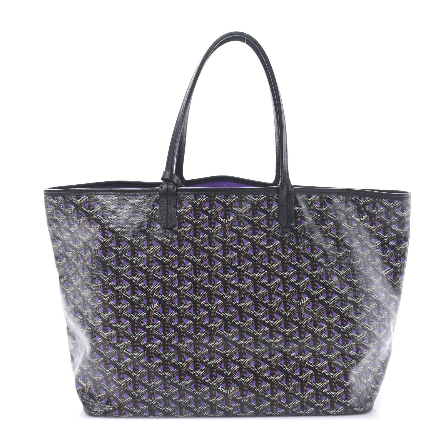 Goyard Goyardine Saint Louis Claire Voie PM Black Violet 3 of 9