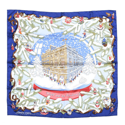 Hermes Silk Noel Au 24 Faubourg Scarf 90 1 of 2