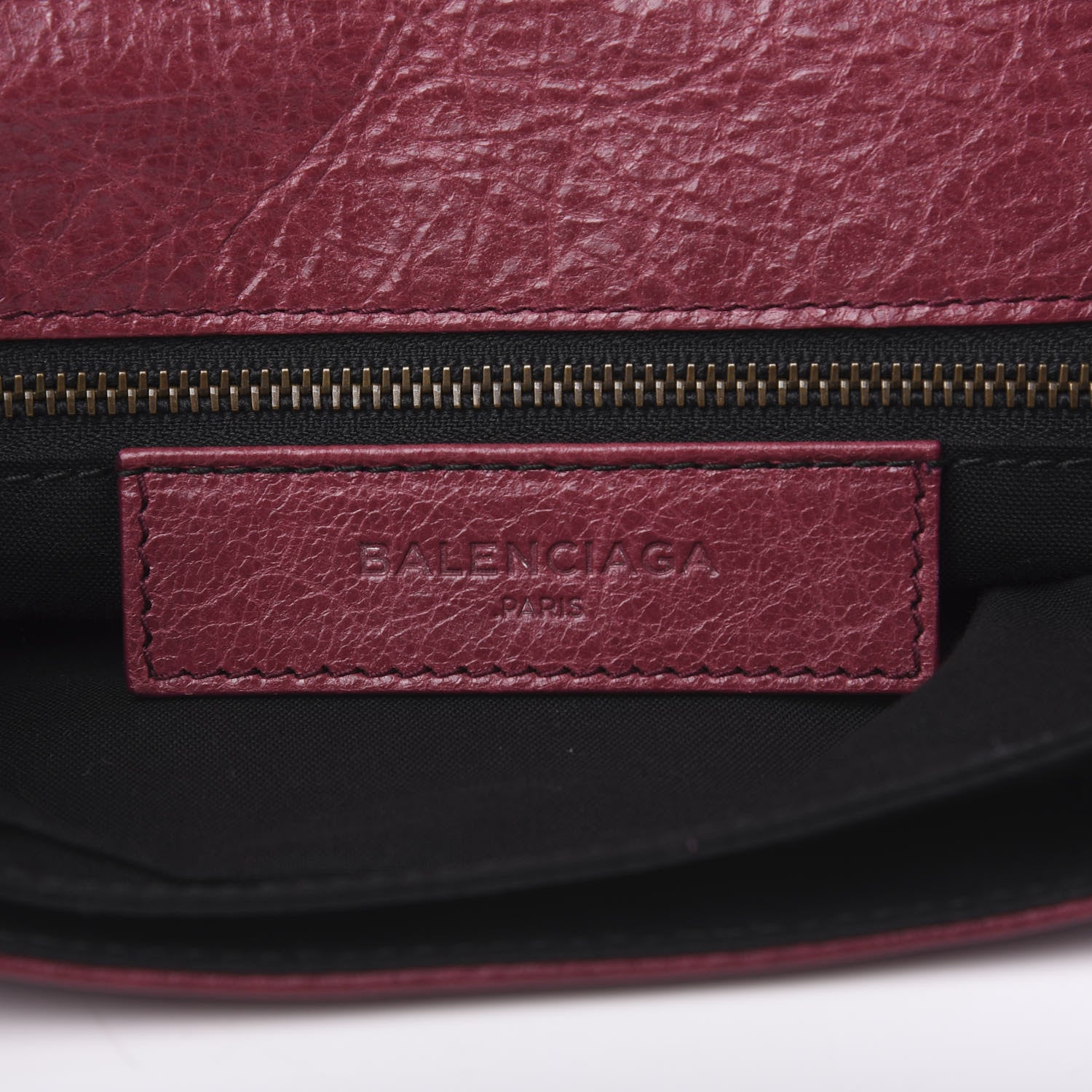 Balenciaga Agneau Classic Hardware City Clutch Cassis 6 of 10