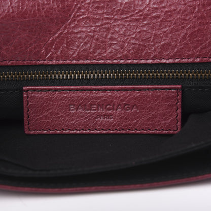 Balenciaga Agneau Classic Hardware City Clutch Cassis 6 of 10