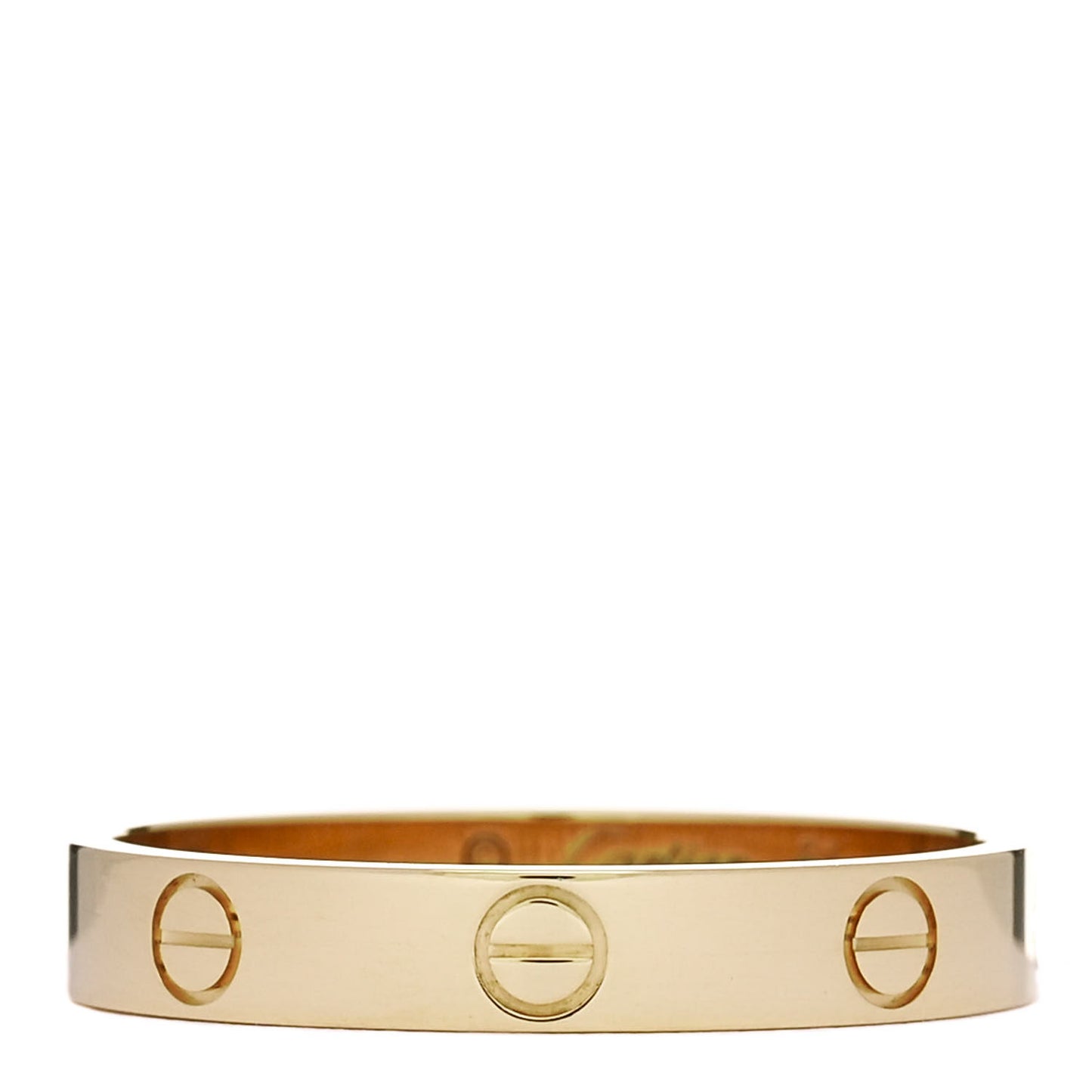 18K Yellow Gold 3.5mm LOVE Wedding Band Ring 61 9.5
