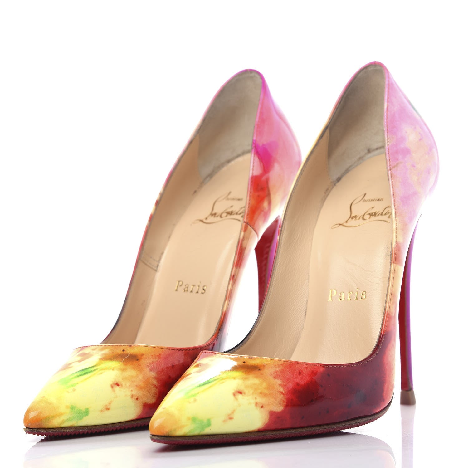 Christian Louboutin Patent Tie and Dye So Kate 120 Pumps 37 Multicolor 3 of 11