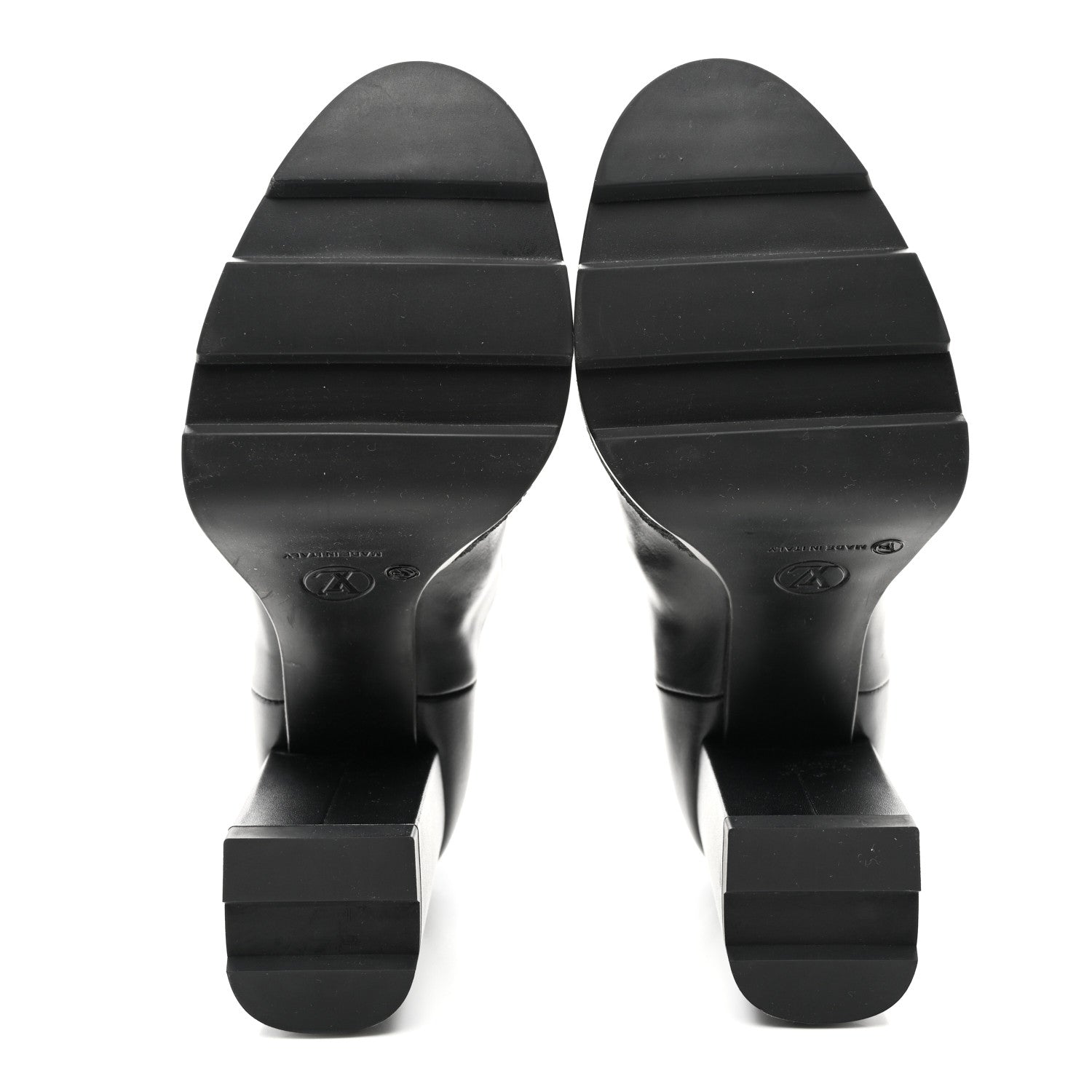 Louis Vuitton Calfskin Monogram LV Beaubourg Platform Ankle Boots 40 Black 5 of 8