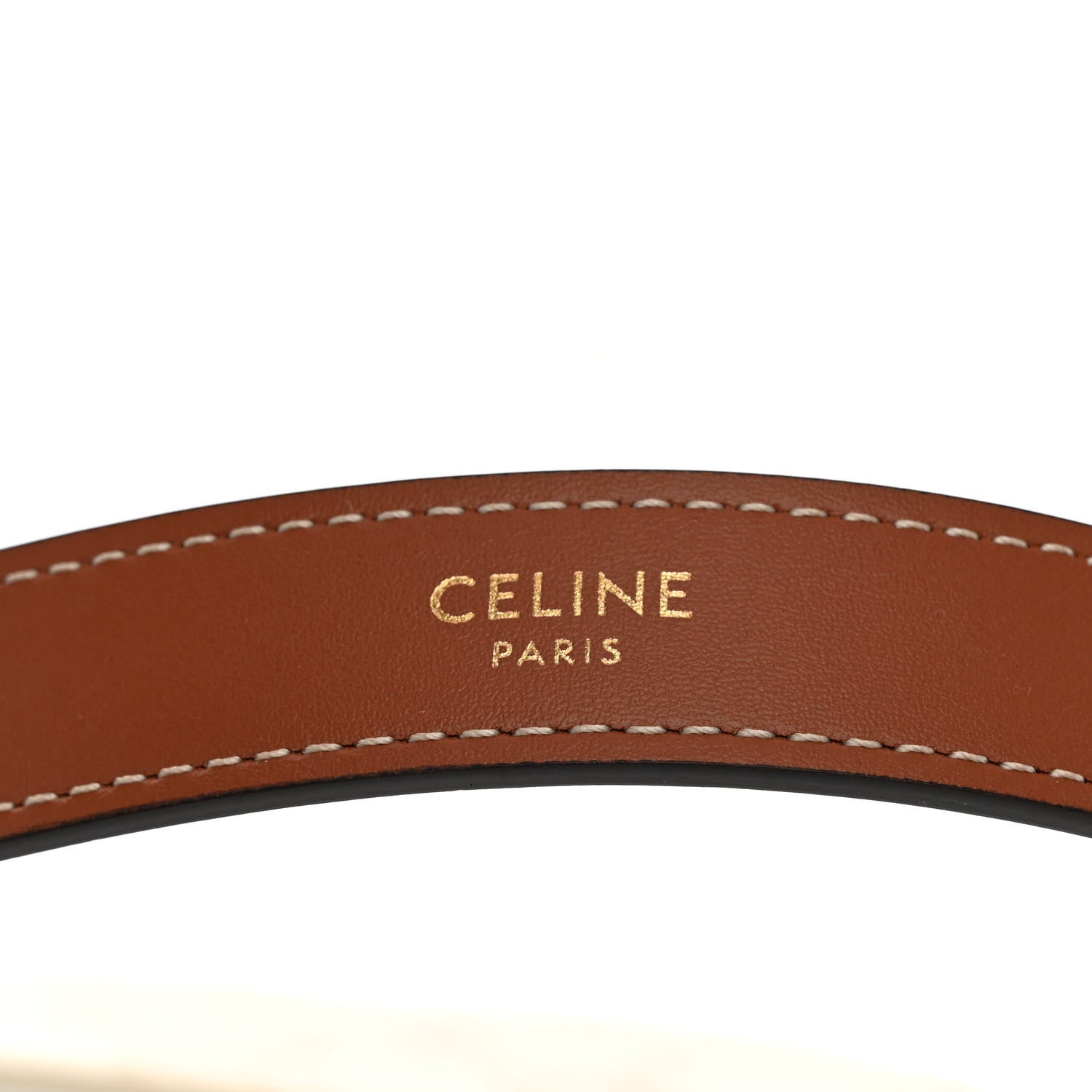 Celine Canvas Calfskin Ava Triomphe Shoulder Bag White 6 of 10