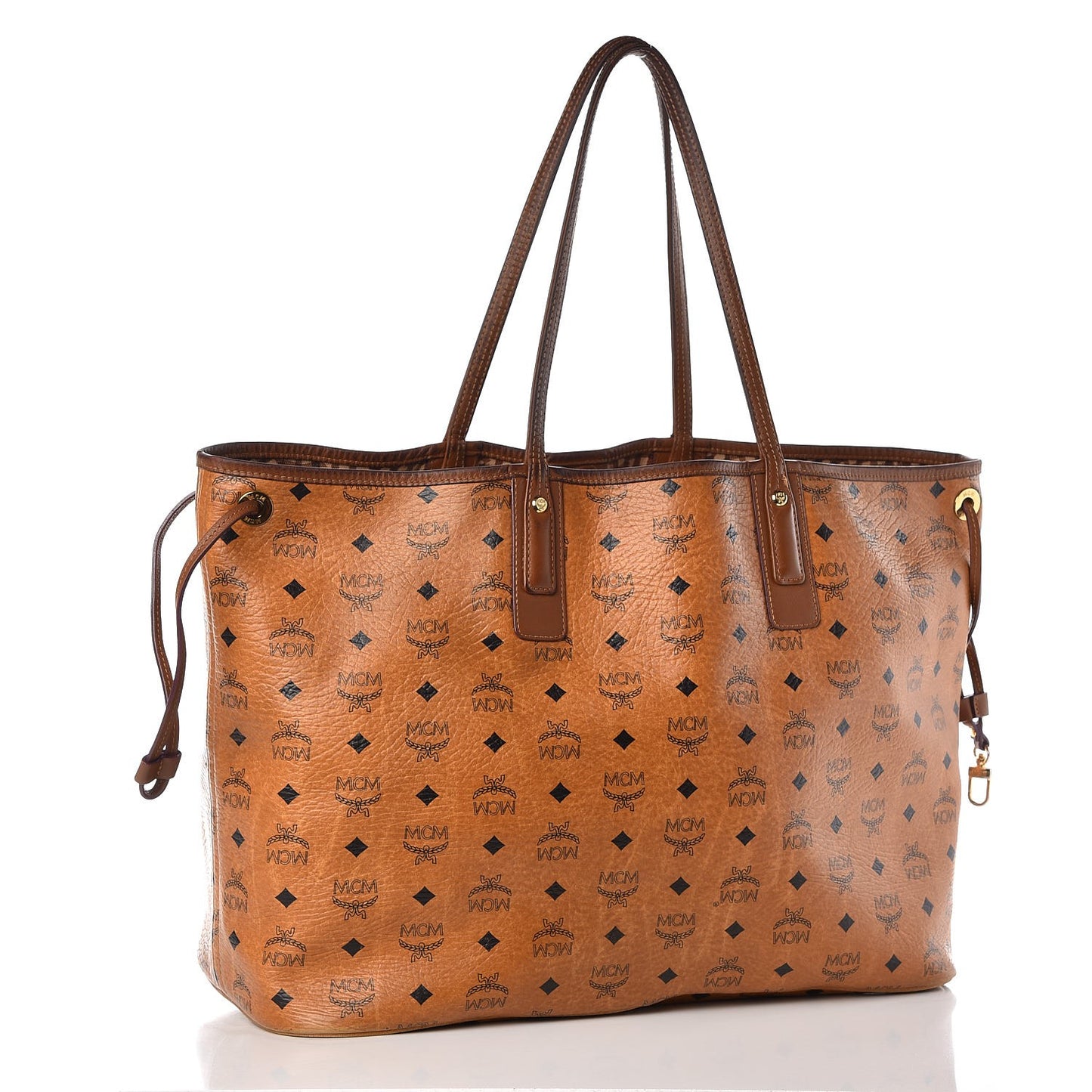 Visetos Liz Reversible Shopper Tote Cognac