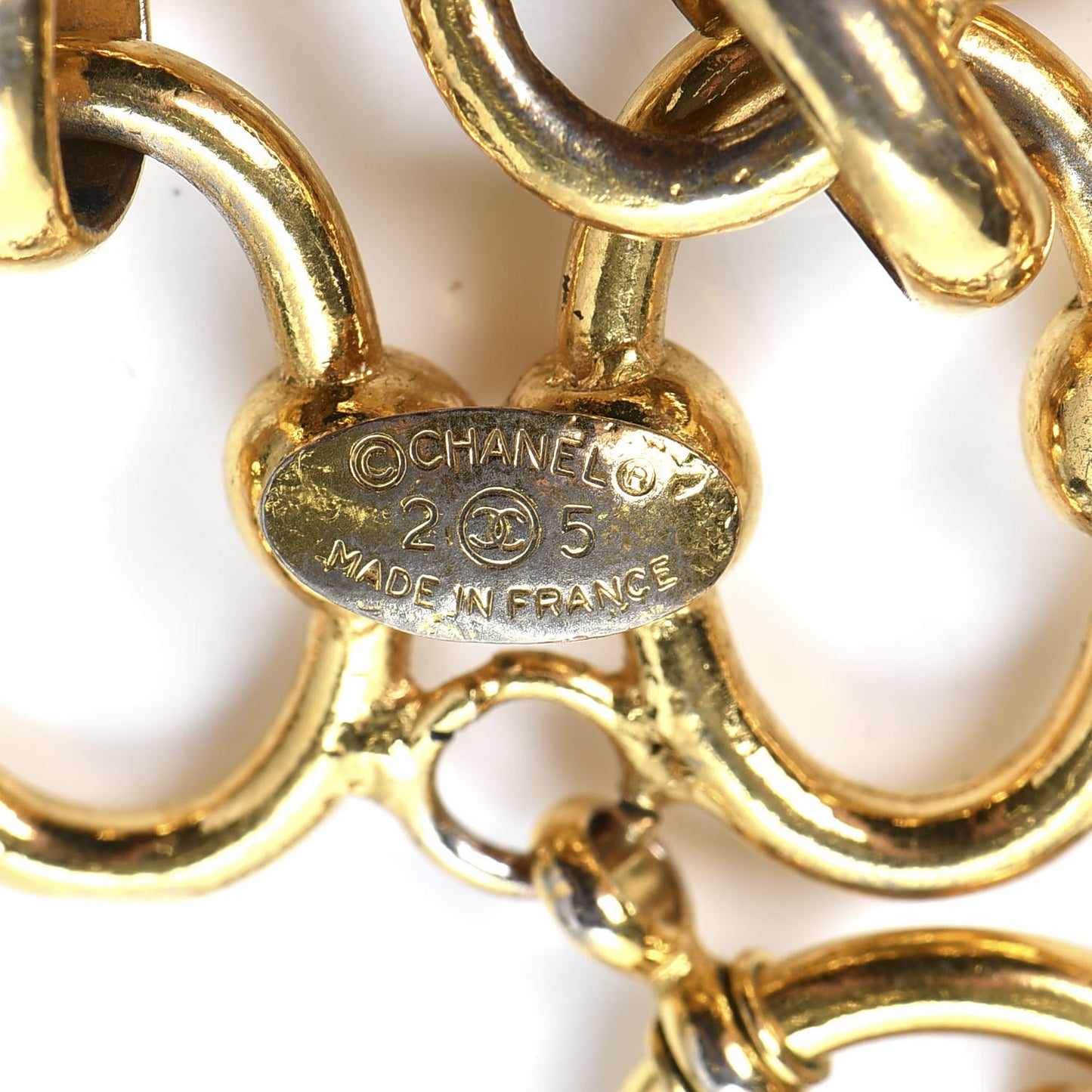 CC Medallion Chain Bracelet Gold