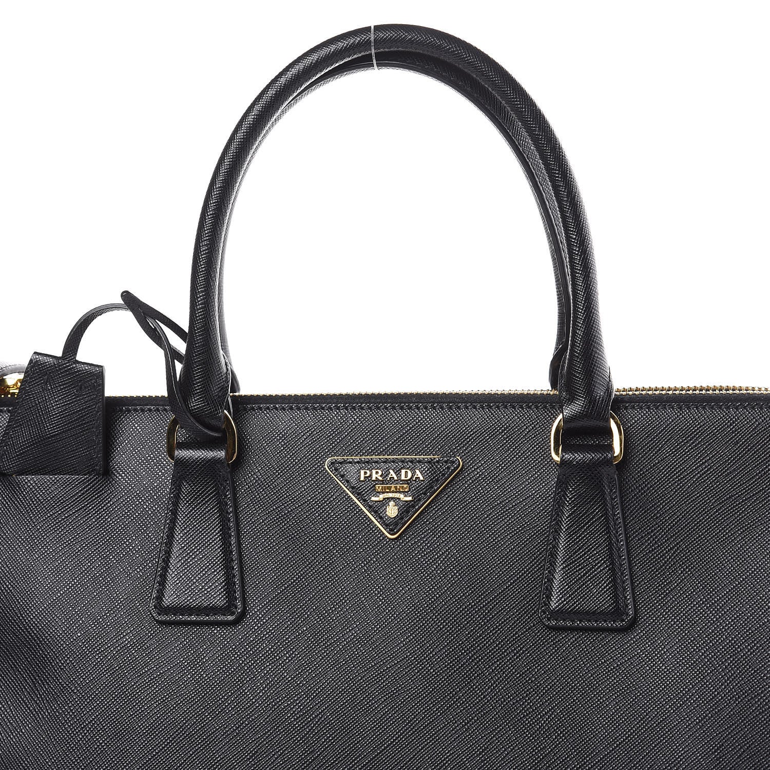 Prada Saffiano Medium Galleria Double Zip Tote Black 11 of 15