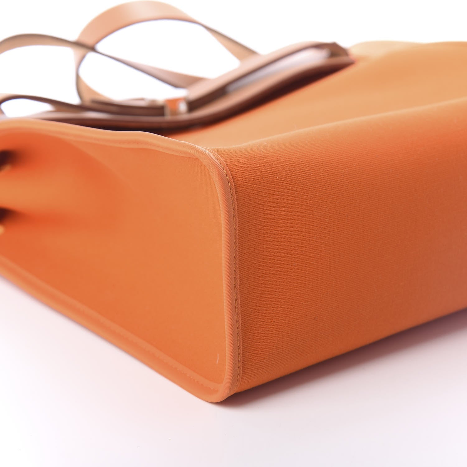 Hermes Vache Hunter Toile Herbag Zip 31 PM Orange 8 of 9