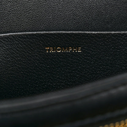 Celine Shiny Calfskin Medium Triomphe Black 7 of 11