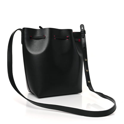 Mansur Gavriel Vegetable Tanned Calfskin Mini Bucket Bag Black Dolly 3 of 9