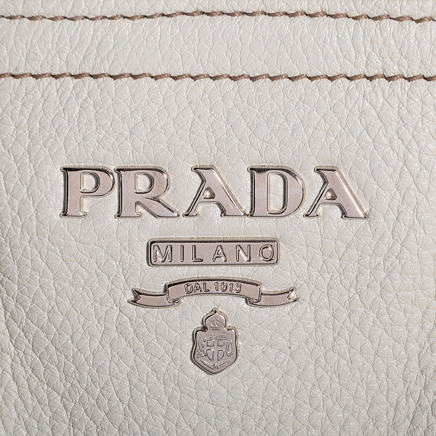 Vitello Daino Braided Tote Bianco