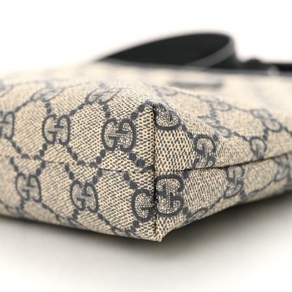 Gucci GG Plus Monogram Medium Flat Messenger Bag Navy 10 of 10