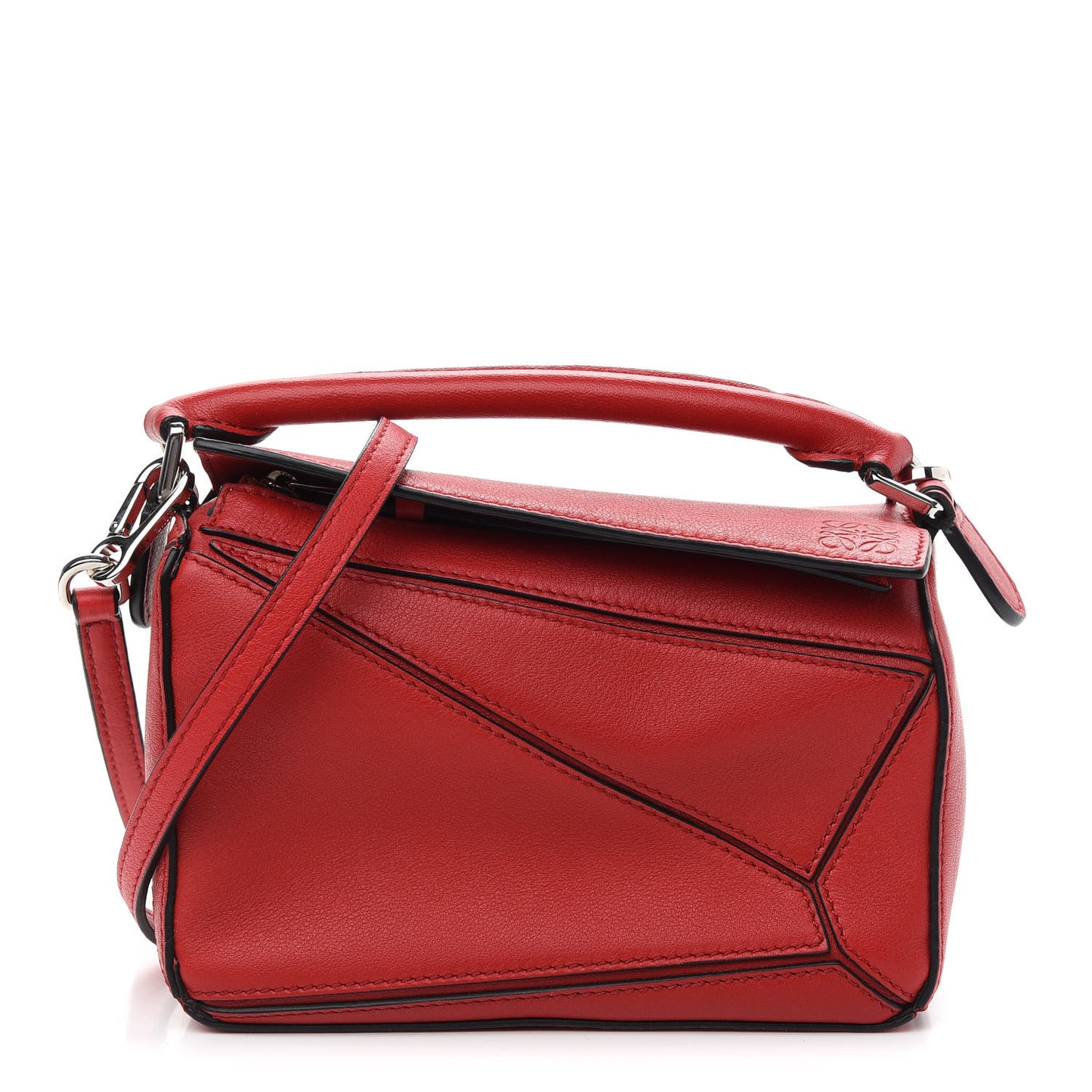 Calfskin Mini Puzzle Bag Pomodoro