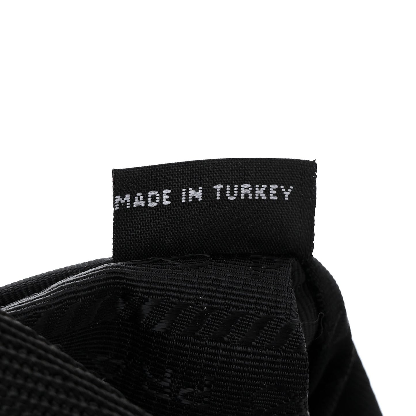 Tessuto Nylon Stitched Shoulder Bag Black