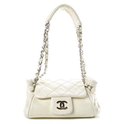 Chanel Lambskin Quilted Small Accordion Flap White 1 of 21