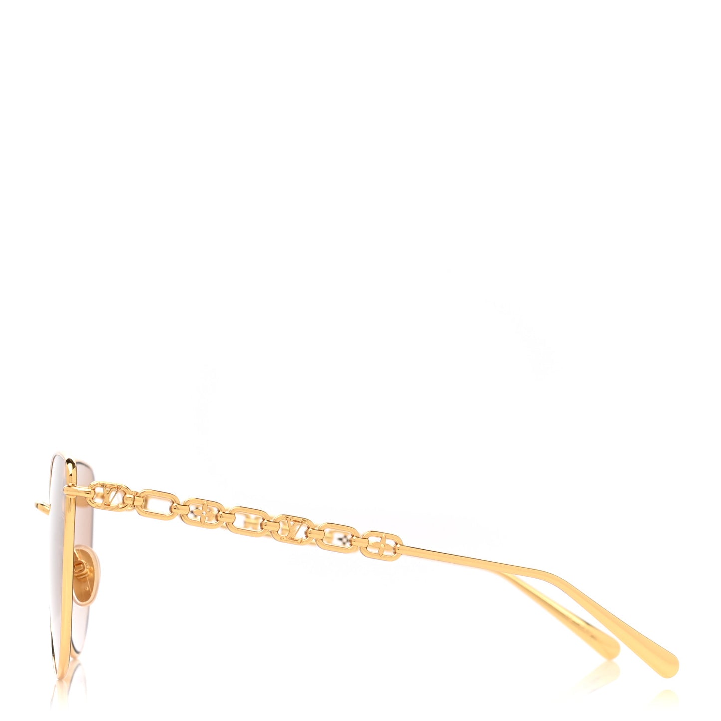Metal My LV Chain Cat Eye Sunglasses Z1522W Gold