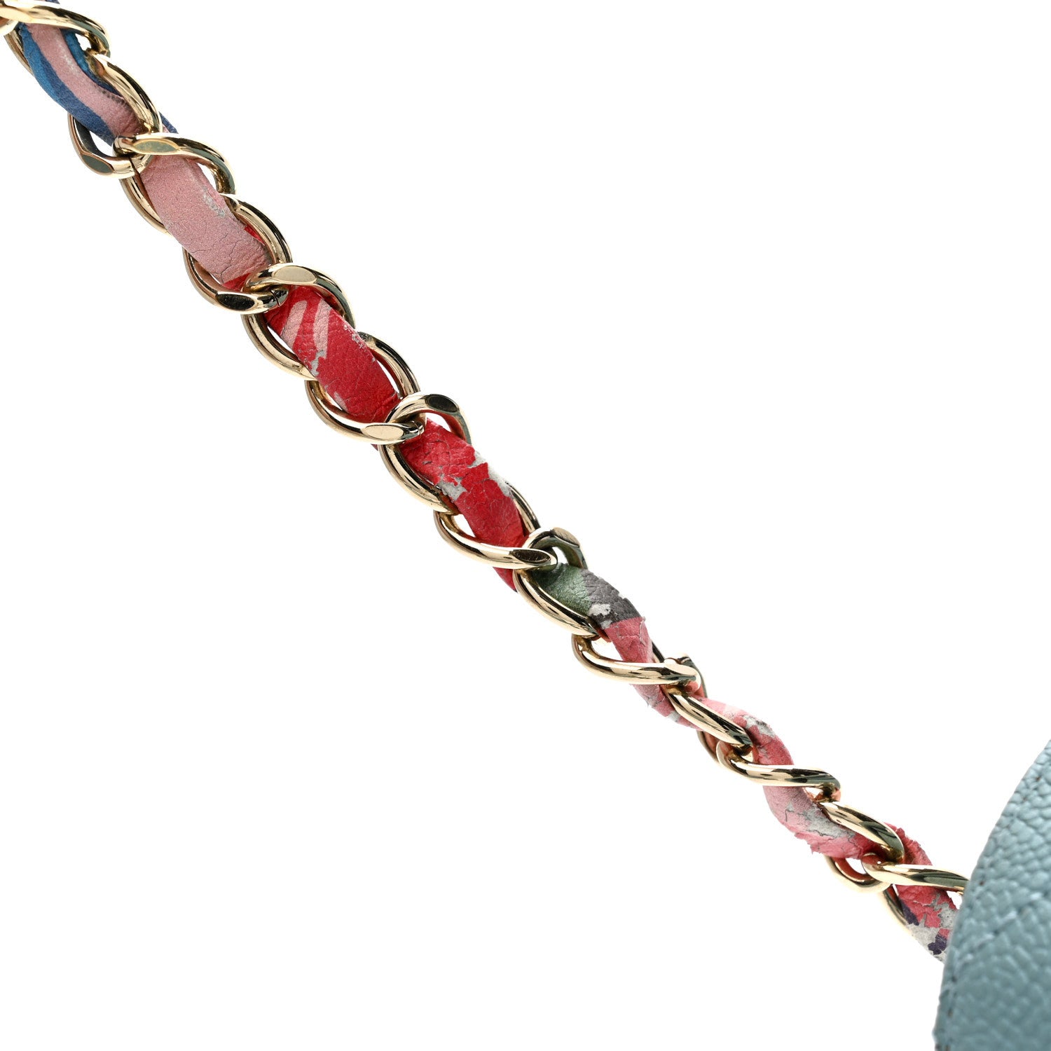Chanel Grained Calfskin Quilted Small Cuba Top Handle Flap Blue 13 of 13