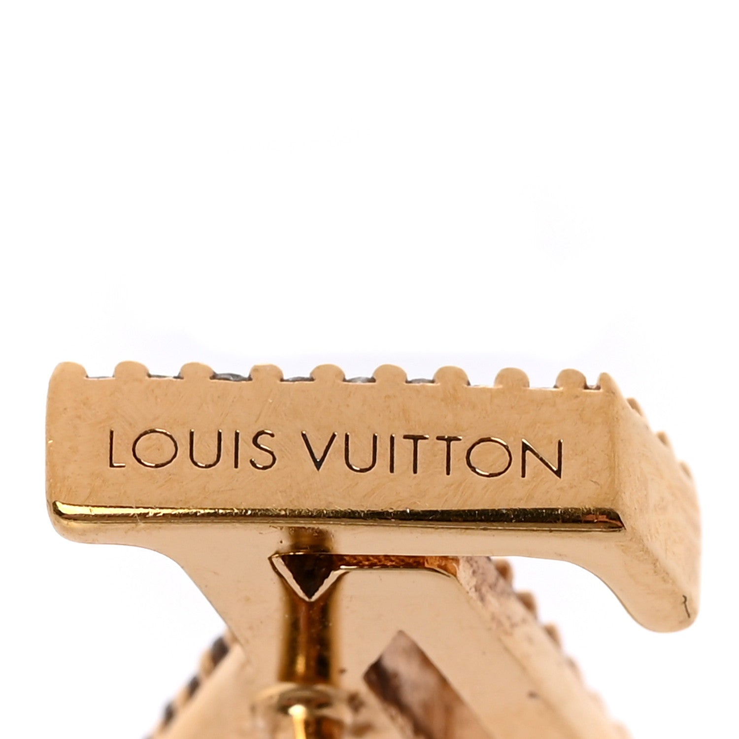 Louis Vuitton Metal Crystal LV Iconic Earrings Gold 1826580