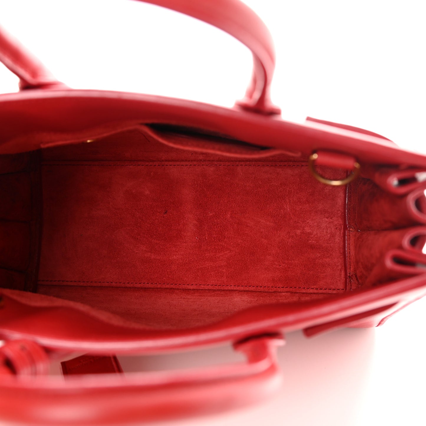 Calfskin Nano Sac De Jour Lipstick Red