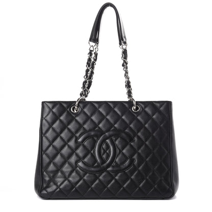 Chanel Caviar Quilted Grand Shopping Tote GST Black 1 of 10